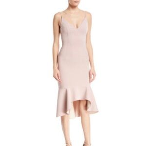 Nordstrom Maria Bianca Nero Christy Techno High/Low Cocktail Dress in Blush